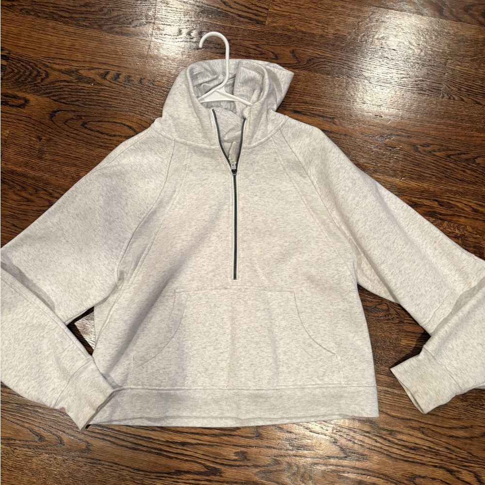 Jockey Light Gray Women's Quarter-Zip Sweatshirt